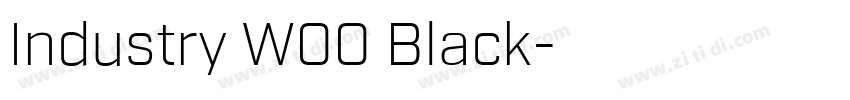Industry W00 Black字体转换